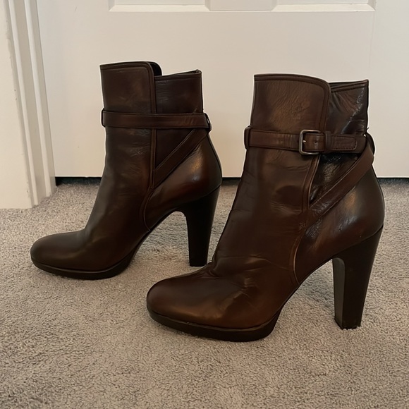 Miu Miu Leather Ankle Boots IT 39 US 9 - Picture 3 of 9